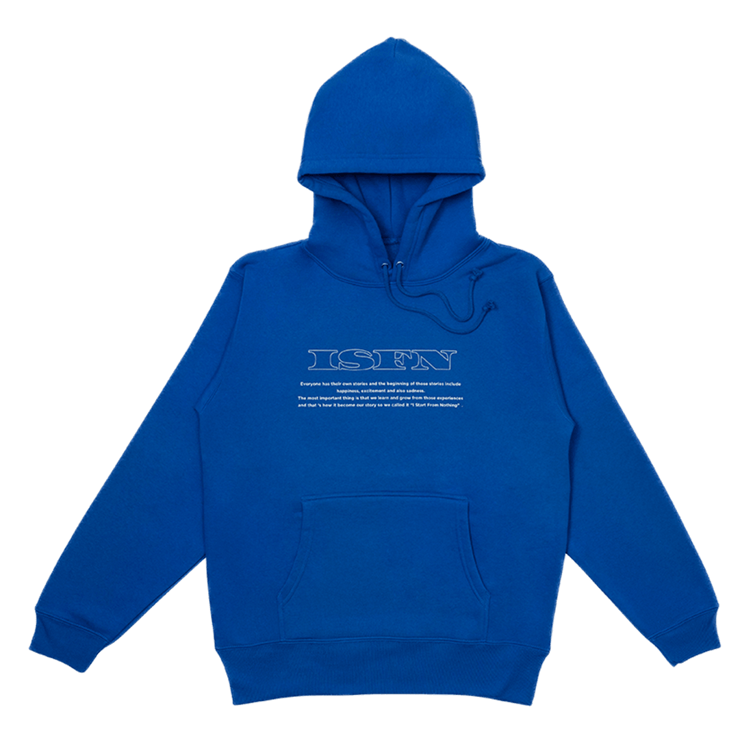 Classic 線條 Logo 一般帽T(藍) - ISFN