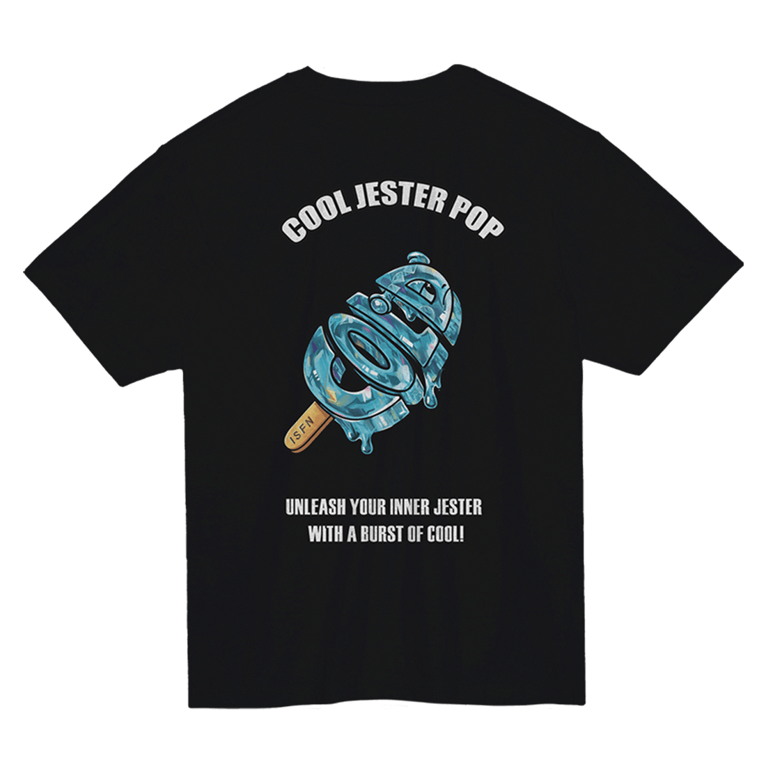 Cool sean 冰棒小N短袖上衣(黑) - ISFN