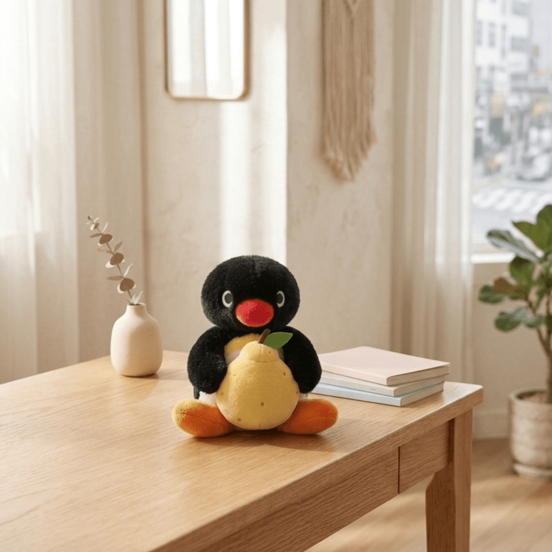 ღ 濟州島限定pingu-抱橘子吊飾 - ISFN