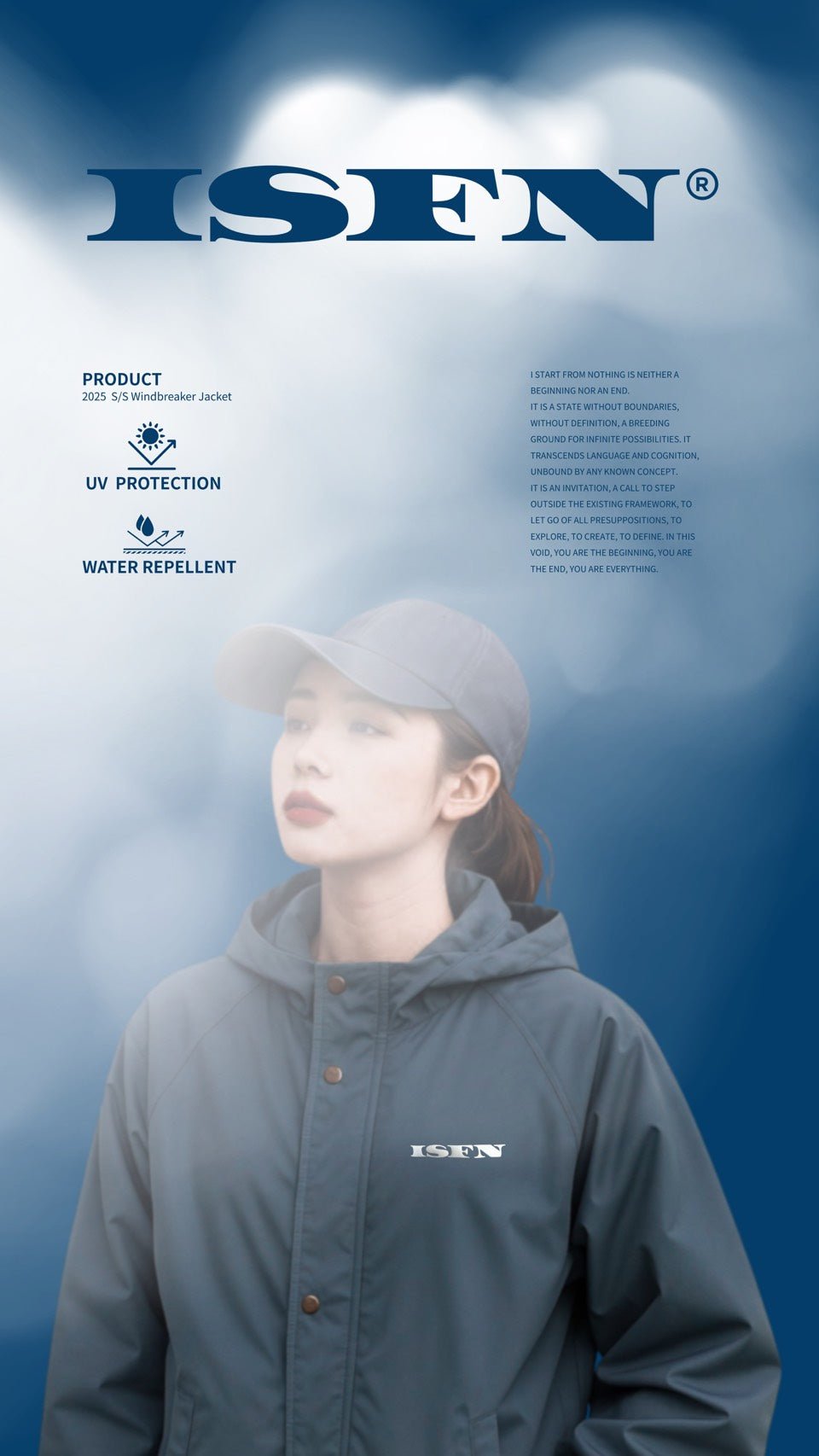 ISFN Women's Windbreaker Jacket防曬防風外套 女款 - ISFN
