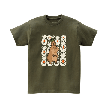 鳳梨派對水豚君 T-shirt ｜兒童短袖 - ISFN